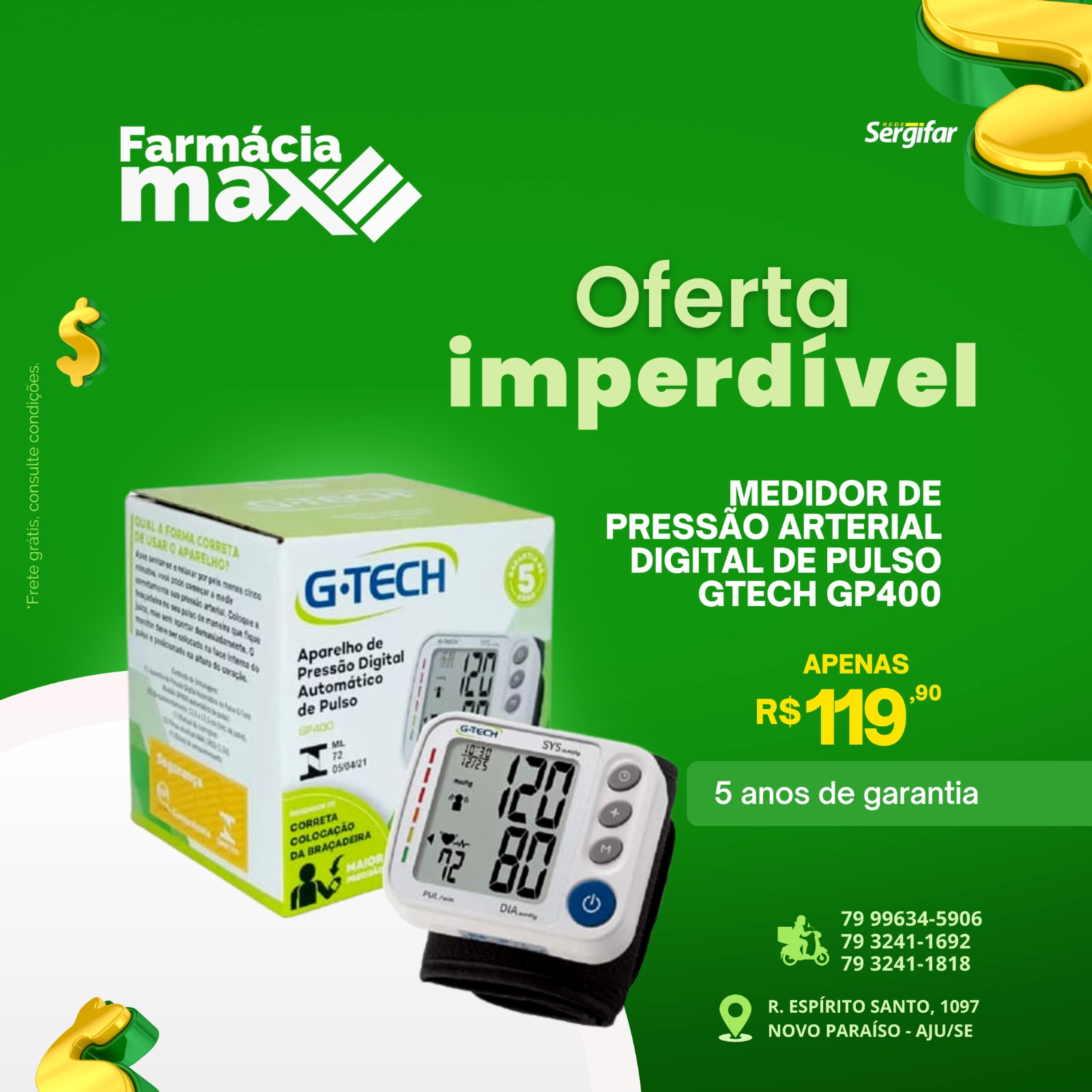 Imagem: Medidor Pressão Premium